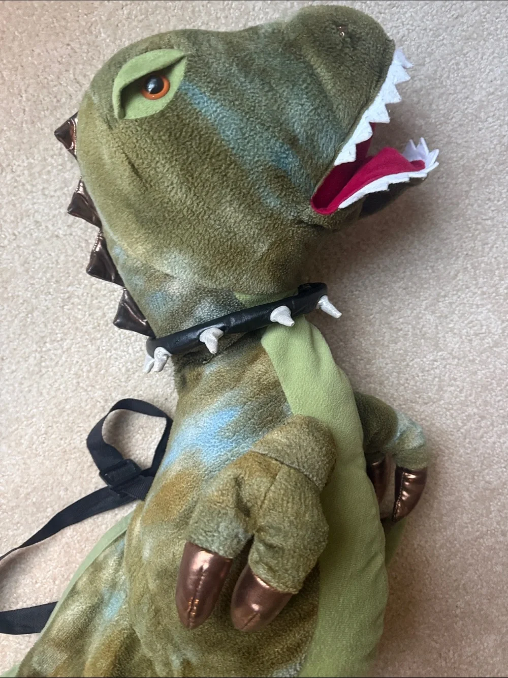 Kids 3-7 years Green Dinosaur Costume with Tail
